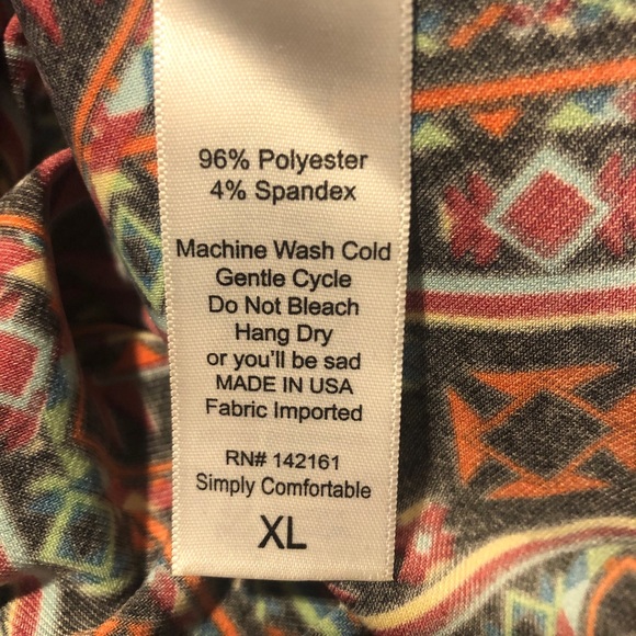 LuLaRoe Tribal print Maxi XL - Picture 2 of 4